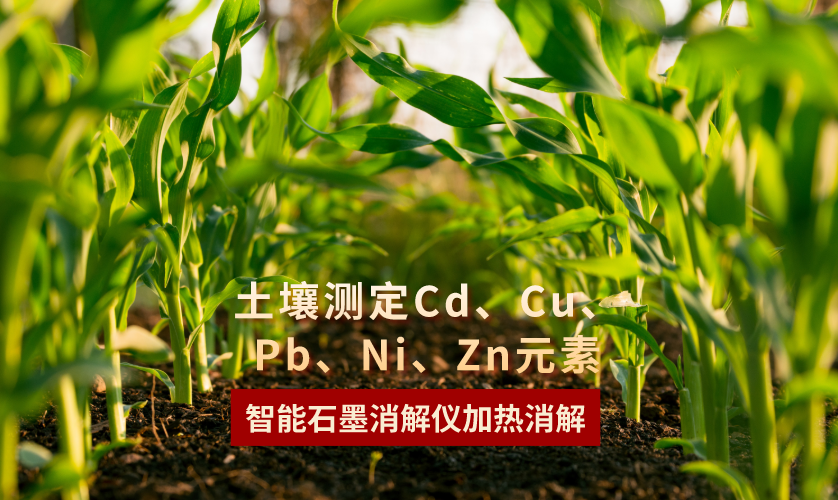 智能石墨消解儀加熱消解土壤測(cè)定Cd、Cu、Pb、Ni、Zn元素